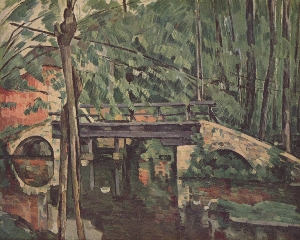 Br�cke im Wald (Le petit pont) nach C�zanne